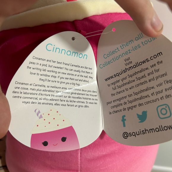 NWT Squishmallow Cinnamon the Milkshake 12” Plush - Picture 3 of 3